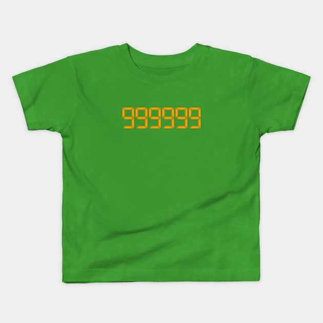 999999 Kids T-Shirt by darianr